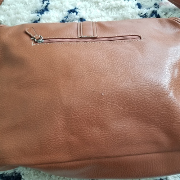 $2! 5 for $10 🔥Messenger Crossbody/Shoulder Bag Faux Leather Tan - Picture 3 of 6